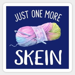 Just One More Skein Of Yarn - White Sticker